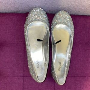 Crystal Embezzled Flats